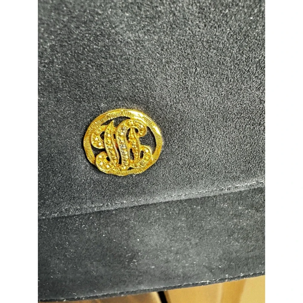 Bienen-Davis Vintage Black‎ Evening Bag with Saks Fifth Avenue Mirror